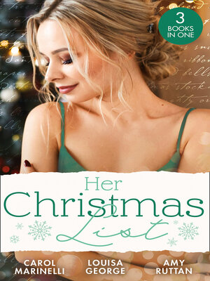 cover image of Her Christmas List/Playboy On Her Christmas List/A Baby On Her Christmas List/Navy Doc On Her Christmas List